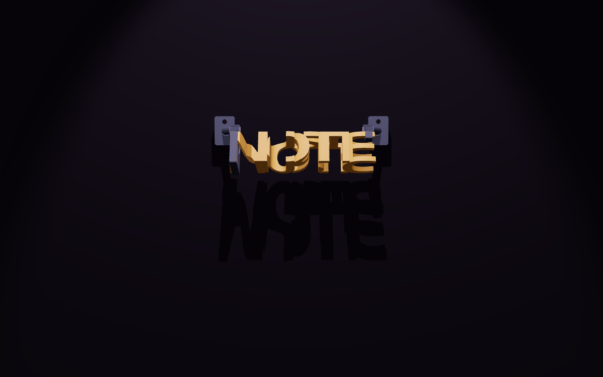 MUSIC casting the NOTE shadow